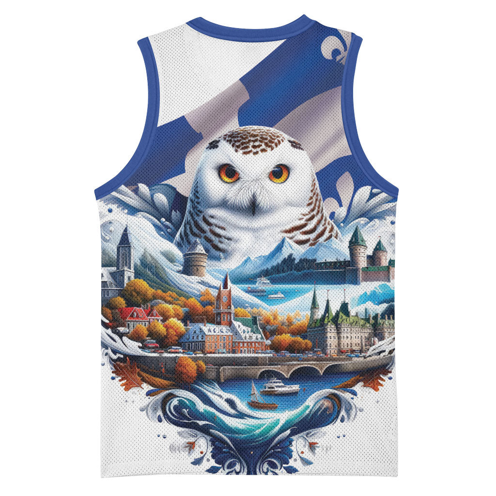 Quebec Snowy Owl Heritage Basketball Jersey Flag Day Edition