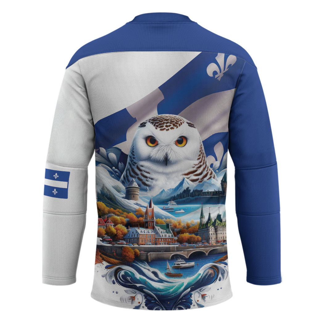 Quebec Snowy Owl Heritage Hockey Jersey Flag Day Edition