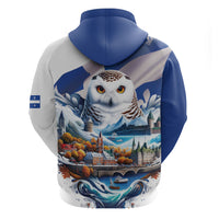 Quebec Snowy Owl Heritage Hoodie Flag Day Edition