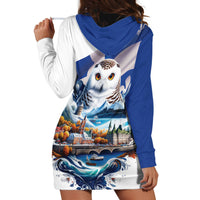 Quebec Snowy Owl Heritage Hoodie Dress Flag Day Edition