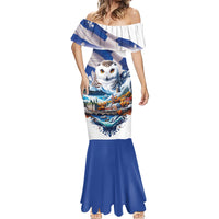 Quebec Snowy Owl Heritage Mermaid Dress Flag Day Edition