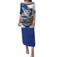 Quebec Snowy Owl Heritage Puletasi Flag Day Edition
