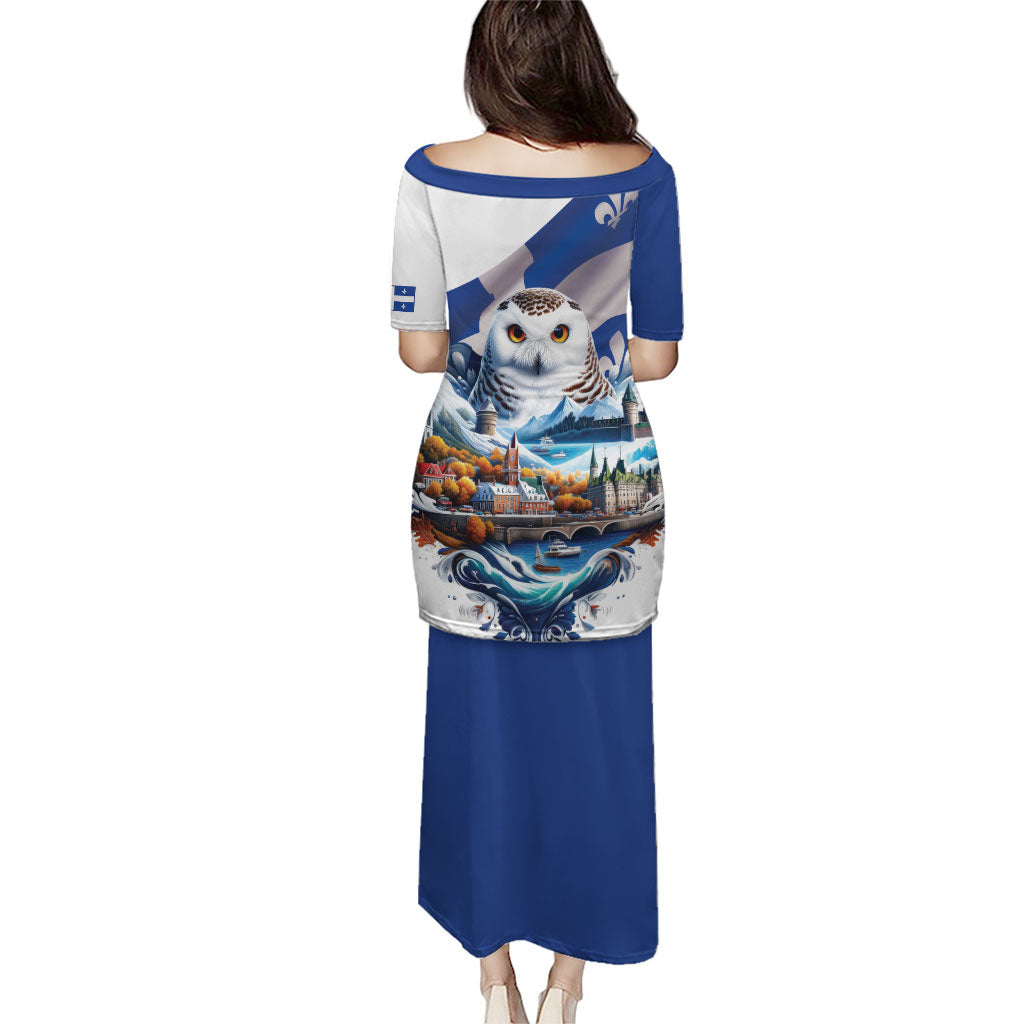 Quebec Snowy Owl Heritage Puletasi Flag Day Edition