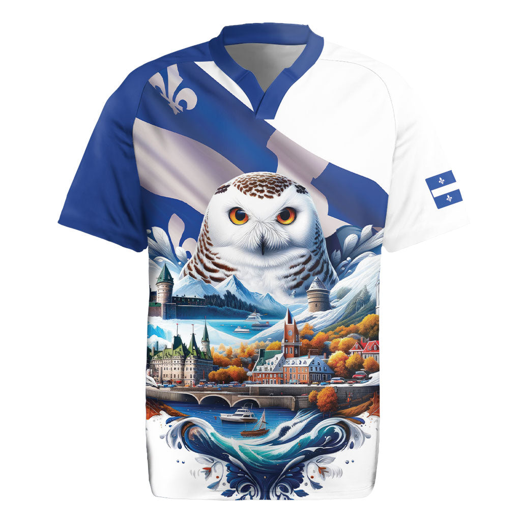 Quebec Snowy Owl Heritage Rugby Jersey Flag Day Edition