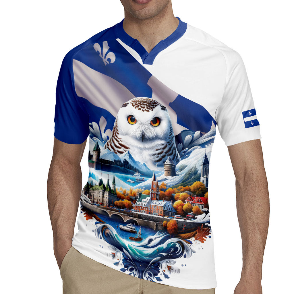 Quebec Snowy Owl Heritage Rugby Jersey Flag Day Edition