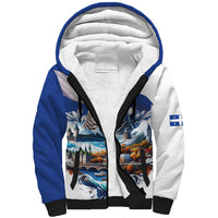 Quebec Snowy Owl Heritage Sherpa Hoodie Flag Day Edition