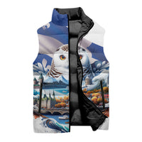 Quebec Snowy Owl Heritage Sleeveless Puffer Jacket Flag Day Edition