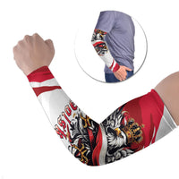 Poland National Flag Day Arm Sleeves Fierce Polish Eagle Crown