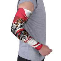 Poland National Flag Day Arm Sleeves Fierce Polish Eagle Crown