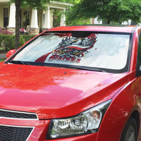 Poland National Flag Day Auto Sun Shade Fierce Polish Eagle Crown