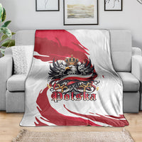 Poland National Flag Day Blanket Fierce Polish Eagle Crown