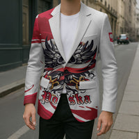 Poland National Flag Day Blazer Fierce Polish Eagle Crown