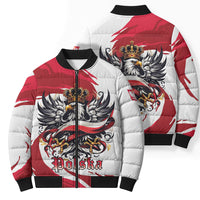 Poland National Flag Day Bomber Puffer Jacket Fierce Polish Eagle Crown
