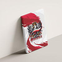 Poland National Flag Day Canvas Wall Art Fierce Polish Eagle Crown