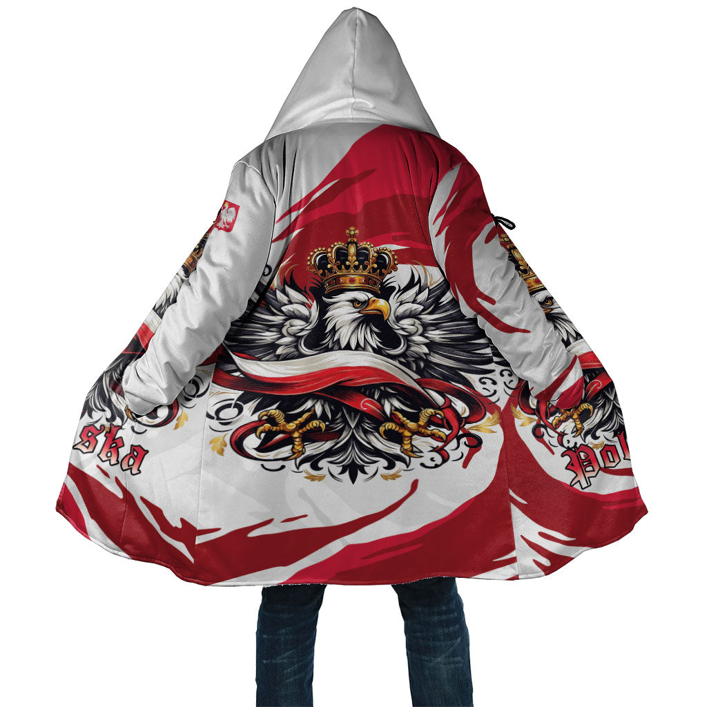 Poland National Flag Day Cloak Fierce Polish Eagle Crown