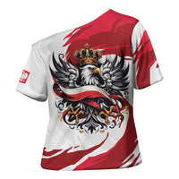 Poland National Flag Day Cross Shoulder Shirt Fierce Polish Eagle Crown