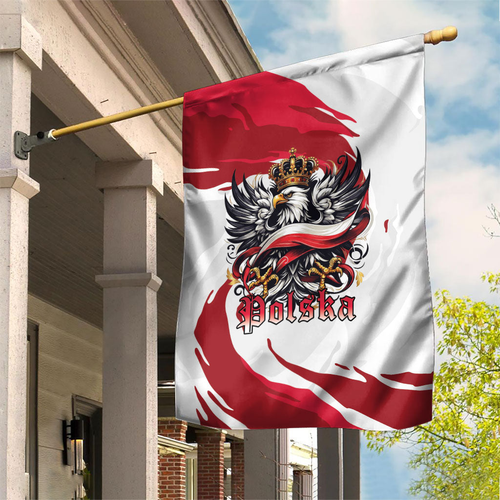 Poland National Flag Day Garden Flag Fierce Polish Eagle Crown