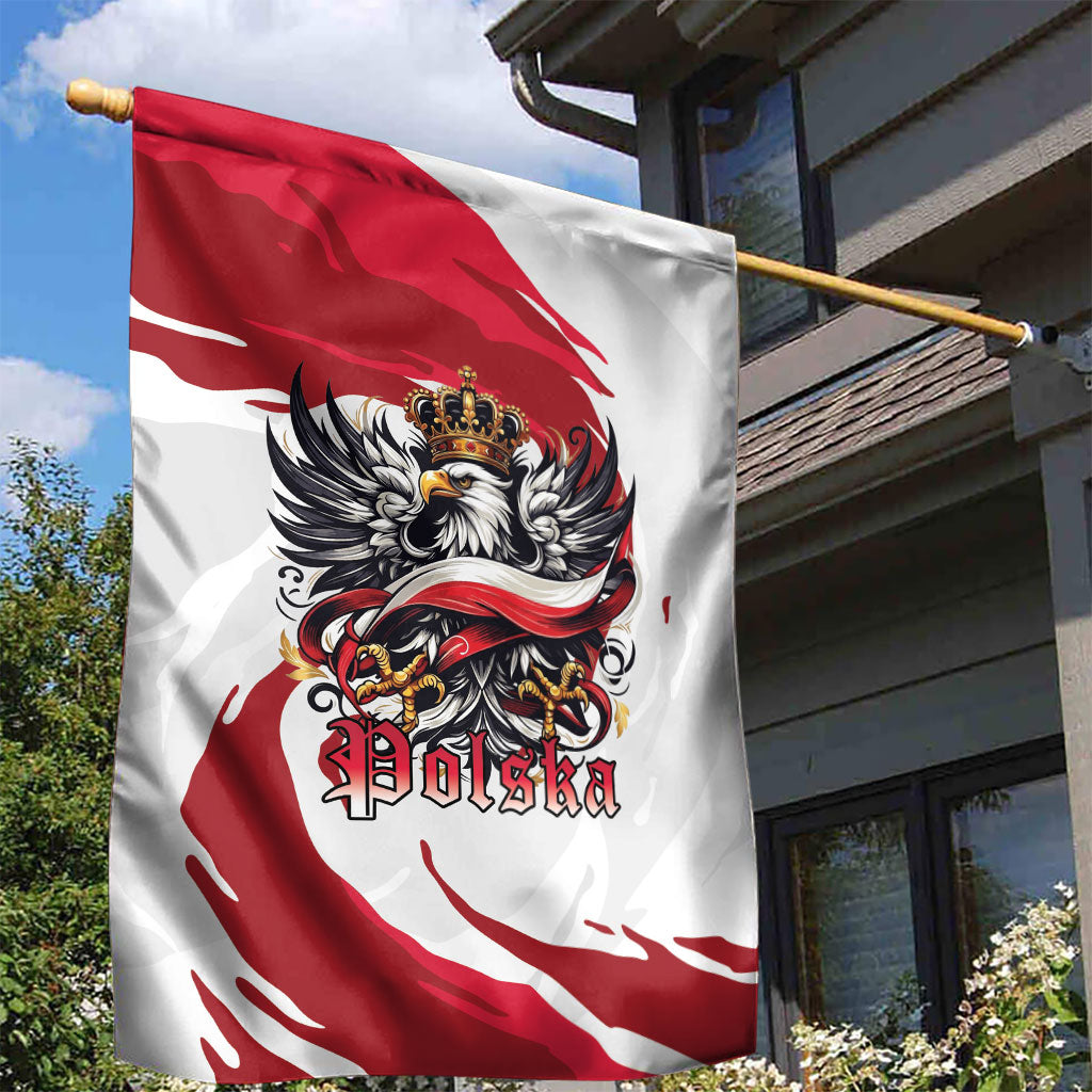 Poland National Flag Day Garden Flag Fierce Polish Eagle Crown