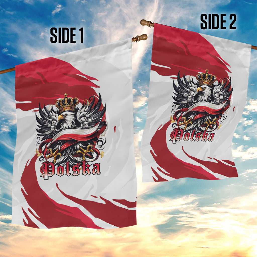 Poland National Flag Day Garden Flag Fierce Polish Eagle Crown