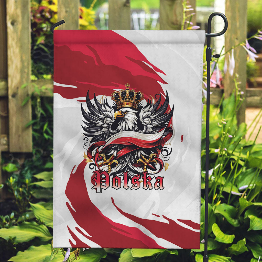 Poland National Flag Day Garden Flag Fierce Polish Eagle Crown