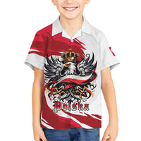 Poland National Flag Day Hawaiian Shirt Fierce Polish Eagle Crown