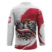 Poland National Flag Day Hockey Jersey Fierce Polish Eagle Crown