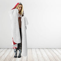 Poland National Flag Day Hooded Blanket Fierce Polish Eagle Crown