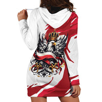 Poland National Flag Day Hoodie Dress Fierce Polish Eagle Crown