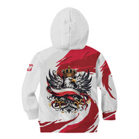 Poland National Flag Day Kid Hoodie Fierce Polish Eagle Crown