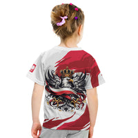 Poland National Flag Day Kid T Shirt Fierce Polish Eagle Crown
