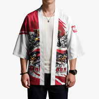 Poland National Flag Day Kimono Fierce Polish Eagle Crown