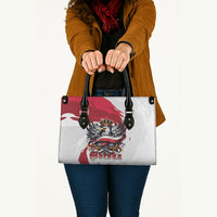 Poland National Flag Day Leather Bag Fierce Polish Eagle Crown
