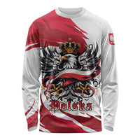 Poland National Flag Day Long Sleeve Shirt Fierce Polish Eagle Crown