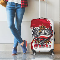 Poland National Flag Day Luggage Cover Fierce Polish Eagle Crown