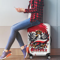 Poland National Flag Day Luggage Cover Fierce Polish Eagle Crown