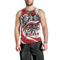 Poland National Flag Day Men Tank Top Fierce Polish Eagle Crown