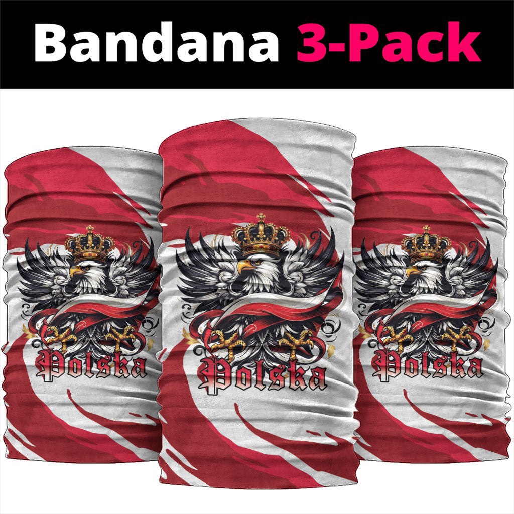 Poland National Flag Day Neck Gaiter Fierce Polish Eagle Crown