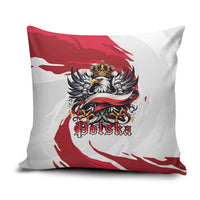 Poland National Flag Day Pillow Cover Fierce Polish Eagle Crown