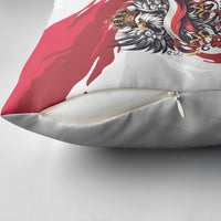 Poland National Flag Day Pillow Cover Fierce Polish Eagle Crown