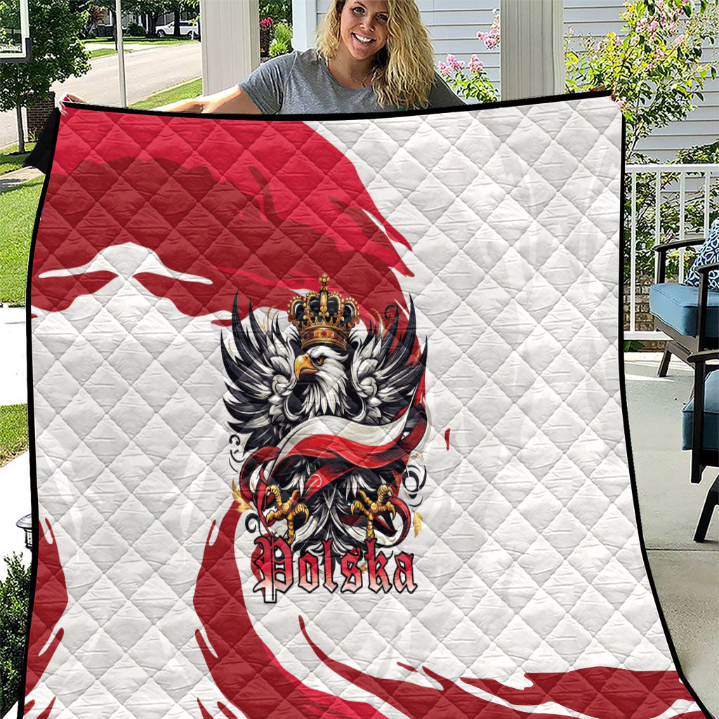 Poland National Flag Day Quilt Fierce Polish Eagle Crown