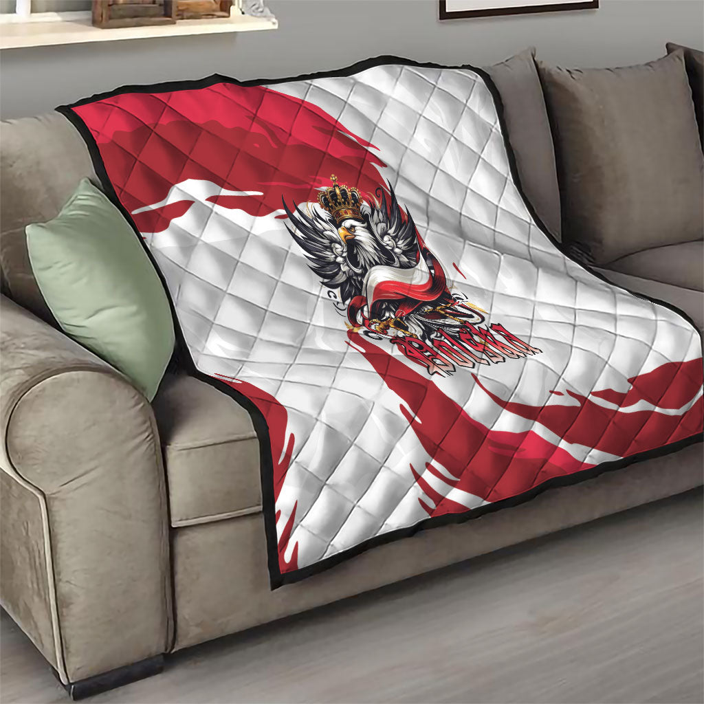 Poland National Flag Day Quilt Fierce Polish Eagle Crown