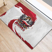 Poland National Flag Day Rubber Doormat Fierce Polish Eagle Crown
