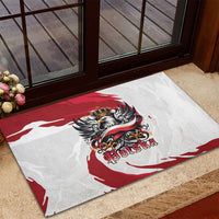 Poland National Flag Day Rubber Doormat Fierce Polish Eagle Crown