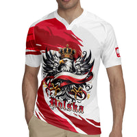 Poland National Flag Day Rugby Jersey Fierce Polish Eagle Crown