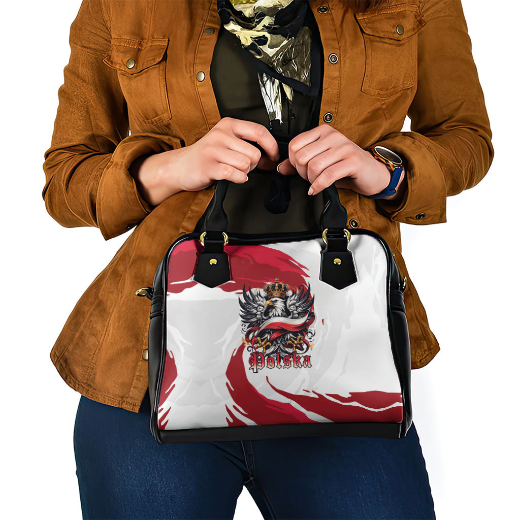 Poland National Flag Day Shoulder Handbag Fierce Polish Eagle Crown
