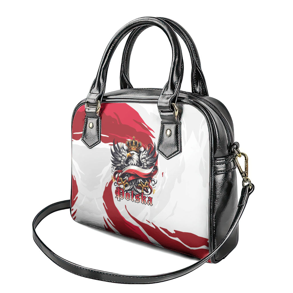 Poland National Flag Day Shoulder Handbag Fierce Polish Eagle Crown