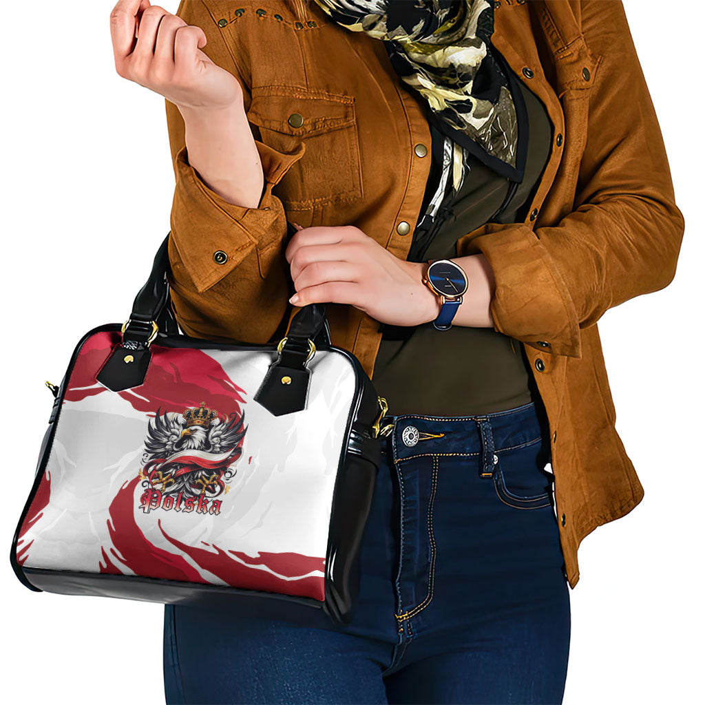 Poland National Flag Day Shoulder Handbag Fierce Polish Eagle Crown
