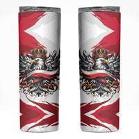 Poland National Flag Day Skinny Tumbler Fierce Polish Eagle Crown