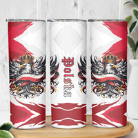 Poland National Flag Day Skinny Tumbler Fierce Polish Eagle Crown