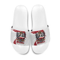 Poland National Flag Day Slide Sandals Fierce Polish Eagle Crown